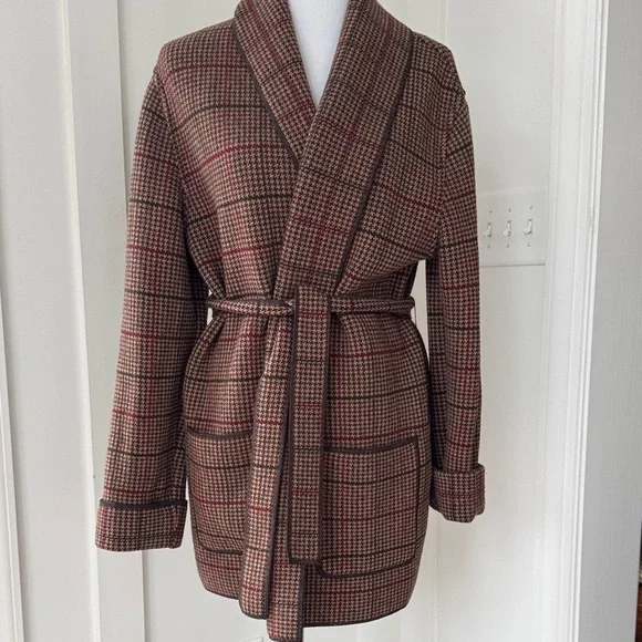 Lauren Ralph Lauren Wrap Sweater Coat Size L
